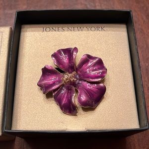 Jones New York Orchid Brooch Pin - New